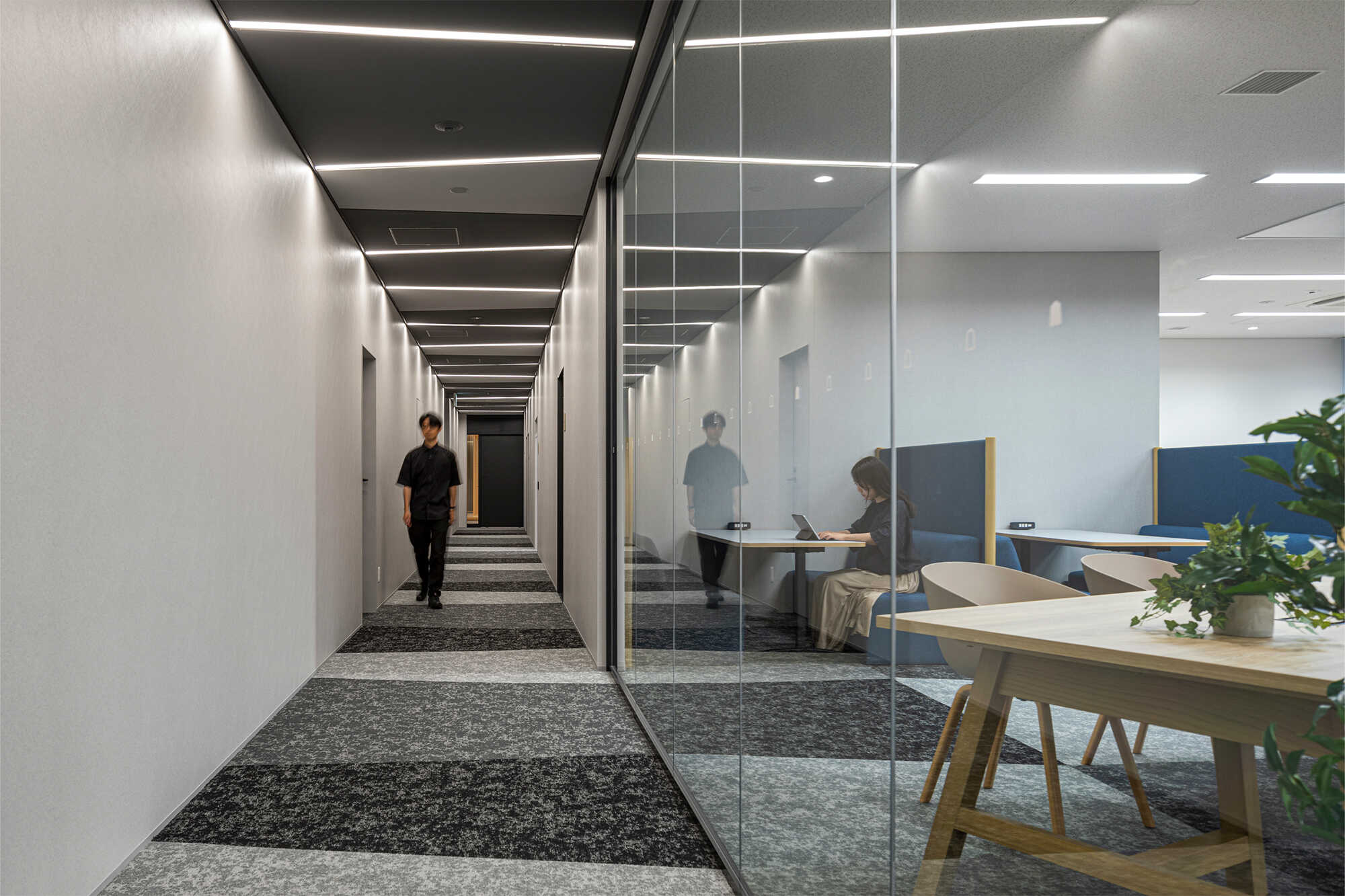 将棋会館廊下